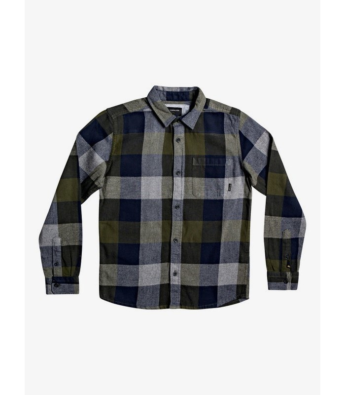 CAMISA - QUIKSILVER NIÑO  MOTHERFLY FLANNEL GREEN