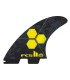 Quilla - FCS II Al Merrick PC L yellow tri fins