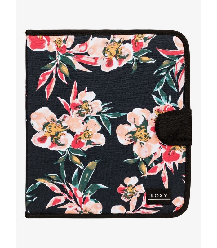 CARPETA ROXY WHAT A DAY FLOWERS BLACK