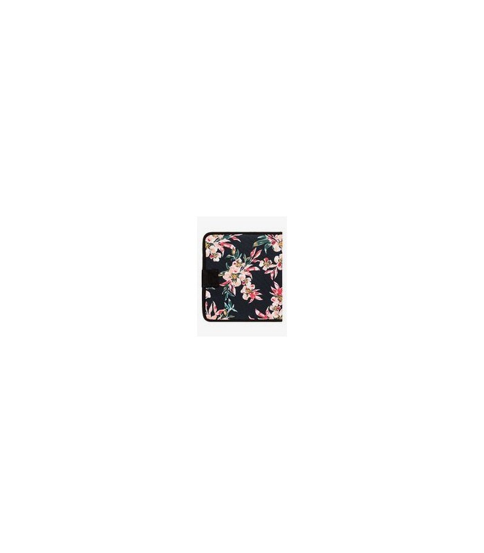 CARPETA ROXY WHAT A DAY FLOWERS BLACK