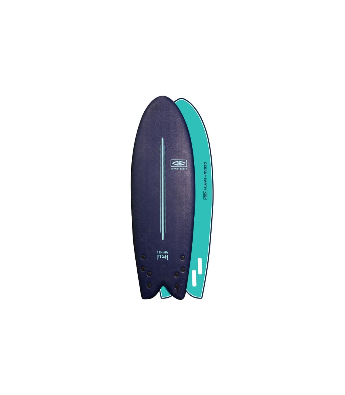 TABLA DE SURF O&E EZI FLYING FISH QUAD SOFTBOARD 5.8