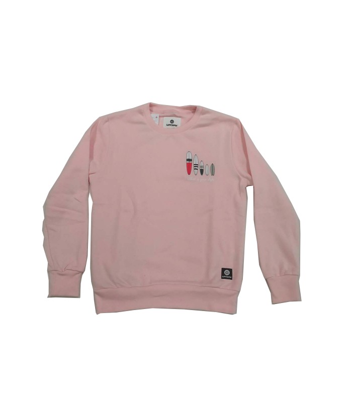 SUDADERA - WATSAY CUELLO REDONDO QUIVER PINK