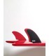 Quillas - Feather fins twin fin future red