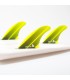 Quillas - FCS II Carver Neo Glass yellow Gr Tri Fins