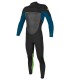 Traje de surf - O'neill Youth Epic 5/4 Chest Zip Full blk/blu