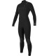 Traje de surf - O´neill Wms Hyperfreak 5/4+ chest zip blk/blk