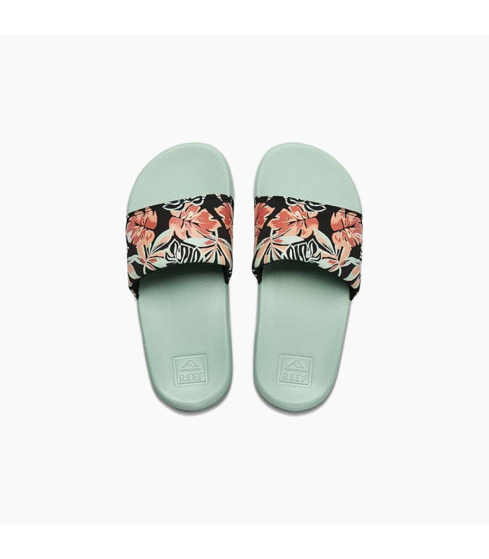 Sandalia - Reef kids one slide mint monstera