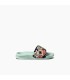 Sandalia - Reef kids one slide mint monstera