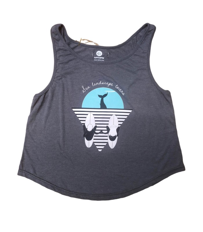 CAMISETA WATSAY TIRANTES CHICA BALLENA GREY