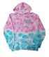 Sudadera capucha niño Watsay Paz tie dye rosa azul