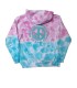 Sudadera capucha niño Watsay Paz tie dye rosa azul