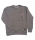 Sudadera - Watsay boy bolsillo cuello redondo ola grey