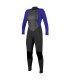 Traje de surf - Oneill Wms Reactor-2 3/2mm Back Zip blak/cobalt