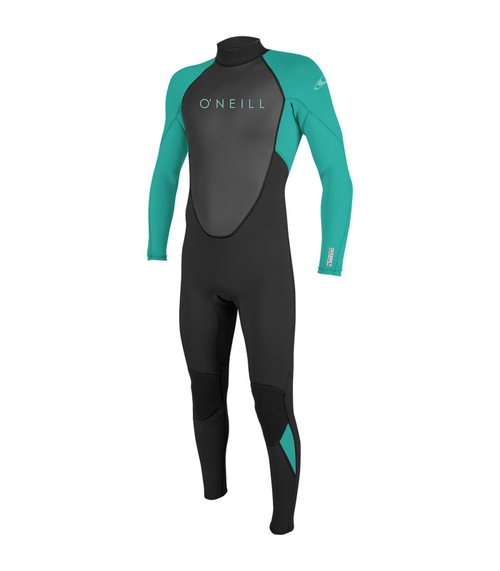 Traje de surf - Oneill Youth Reactor-2 3/2 Back Zip Full blk/turq