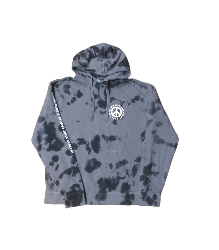 Sudadera capucha Watsay tie dye gris