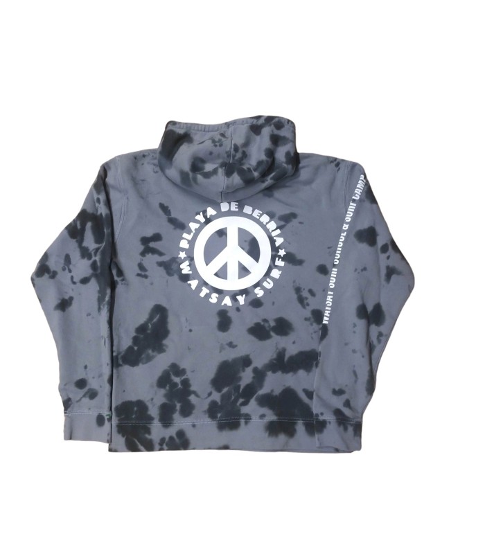 Sudadera capucha Watsay tie dye gris