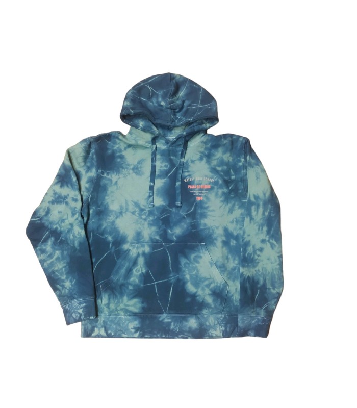 Sudadera capucha Watsay tie dye azul