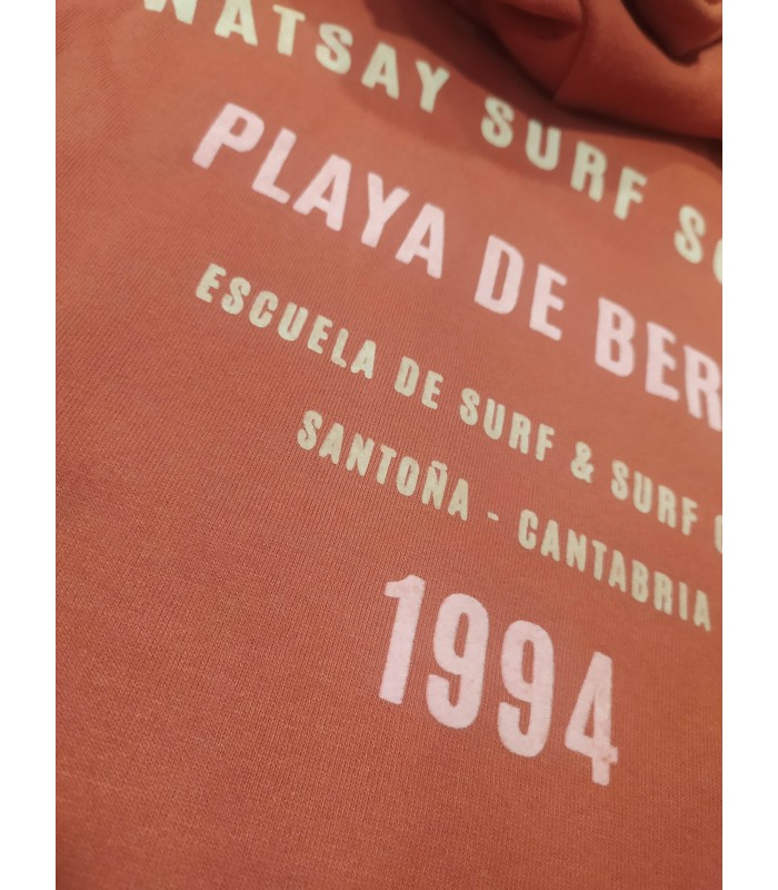 Sudadera - Watsay Playa de Berria flock red