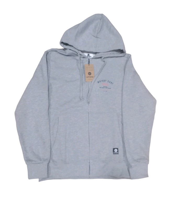 Sudadera Watsay cremallera olas grey