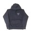 Sudadera Watsay capucha lavado piedra rayo black