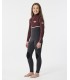 Traje de surf - Rip Curl Flashbomb kid 43 chest zip marron