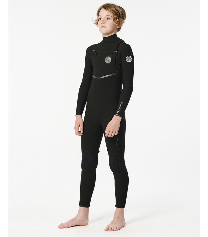 Traje de surf - Rip Curl Flash bomb kid 53 chest zip black