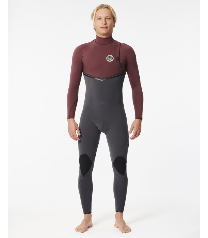 Traje de surf - Rip Curl Flash Bomb 43 zip free marron