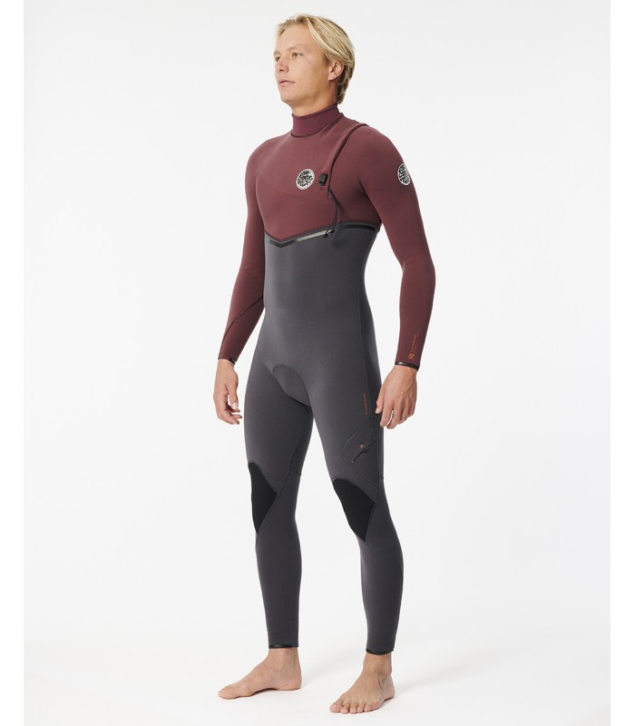 Traje de surf - Rip Curl Flash Bomb 43 zip free marron