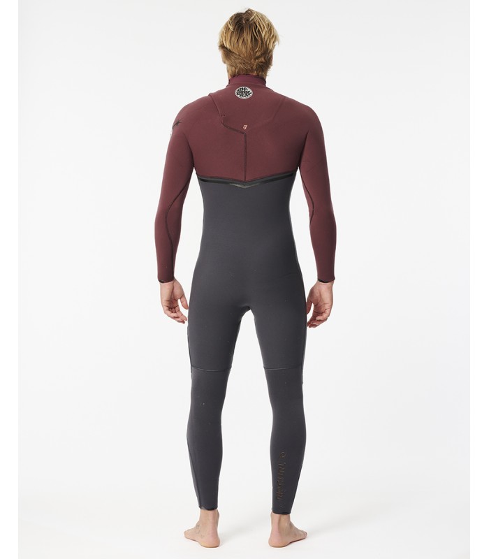 Traje de surf - Rip Curl Flash Bomb 43 zip free marron