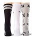 Calcetines - Hurley p piezas print 1/2 Terry crew GREY/WHT/BLACK