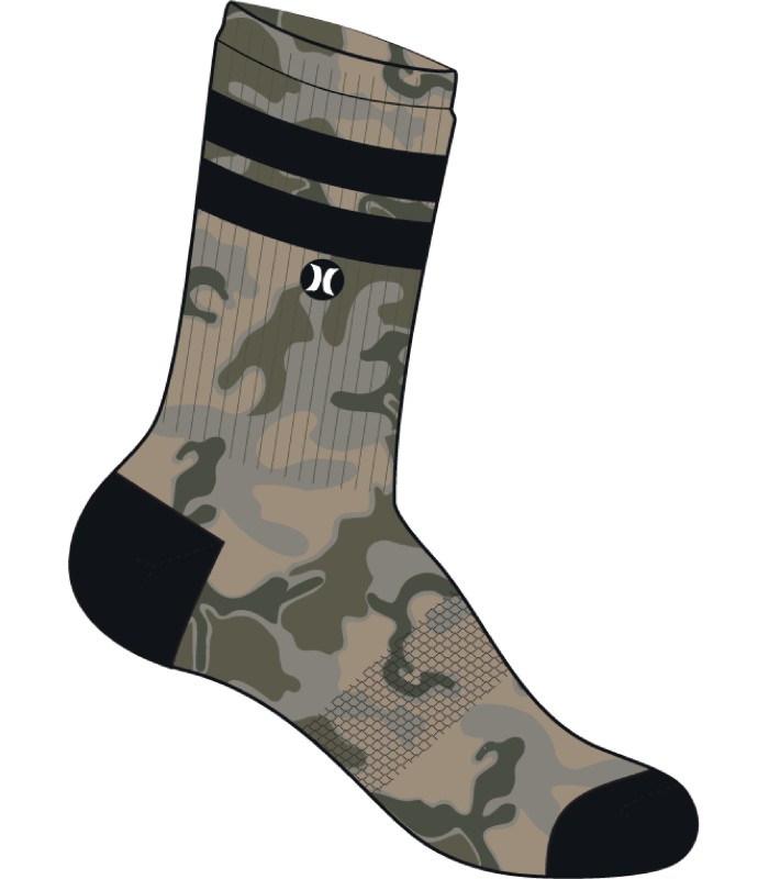 Calcetines - Hurley H2O dri jacquard creww 1 pk camo