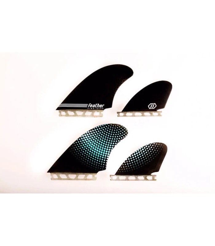 Quillas - Feather fins semi keel quad hc single tab black