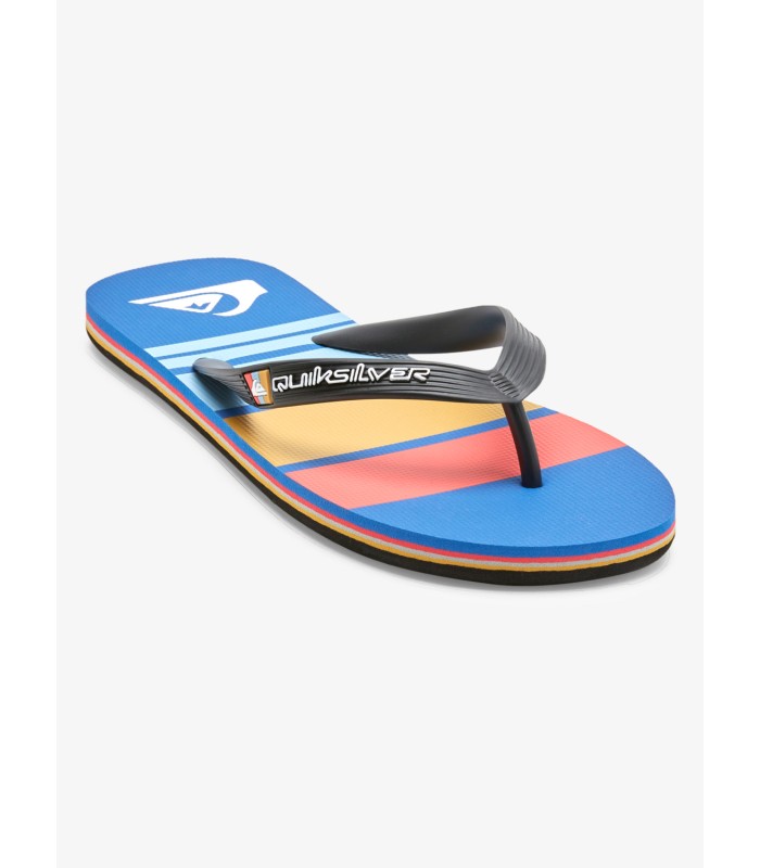 Sandalia Quiksilver Molokai Stripe black red blue