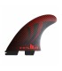 Quillas FCS II Sharpeye PC M Tri Retail Fins red