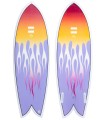 Tabla de surf Indio Enduro Dab 5.7 Fire (no incluye quillas)