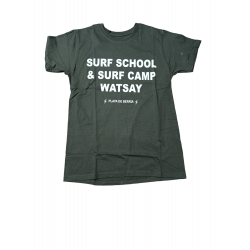 Camiseta Watsay Surf school verde oscuro