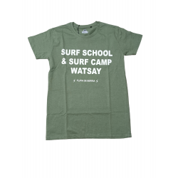 Camiseta Watsay Surf school verde medio