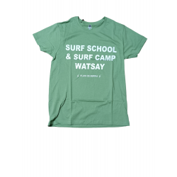 Camiseta Watsay Surf school verde claro