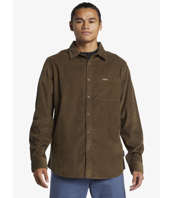 Camisa Quiiksilver pana Smoke Trail brown