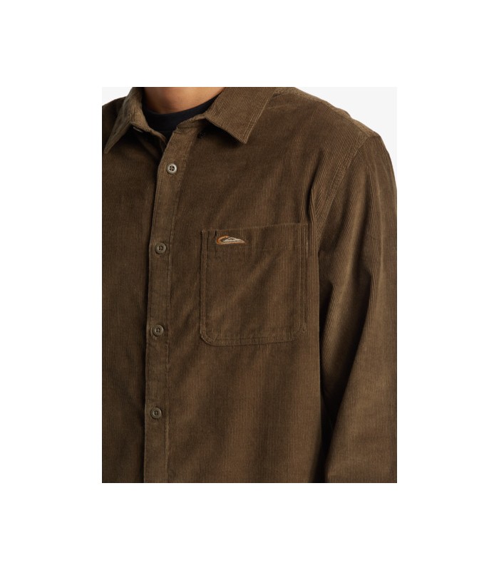 Camisa Quiiksilver pana Smoke Trail brown