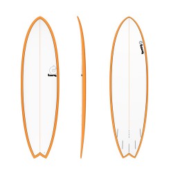 Tabla de surf torq 6.6 pinline orange fish tet