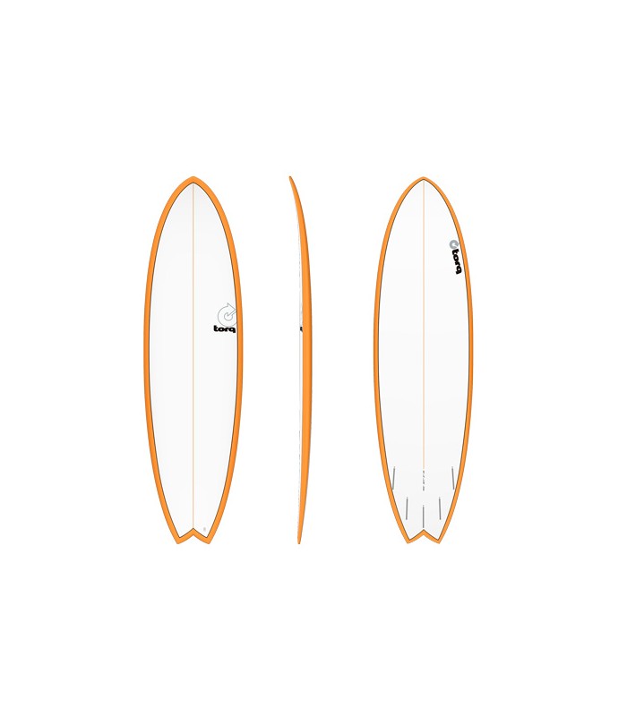 Tabla de surf - torq 6.6 pinline orange fish tet