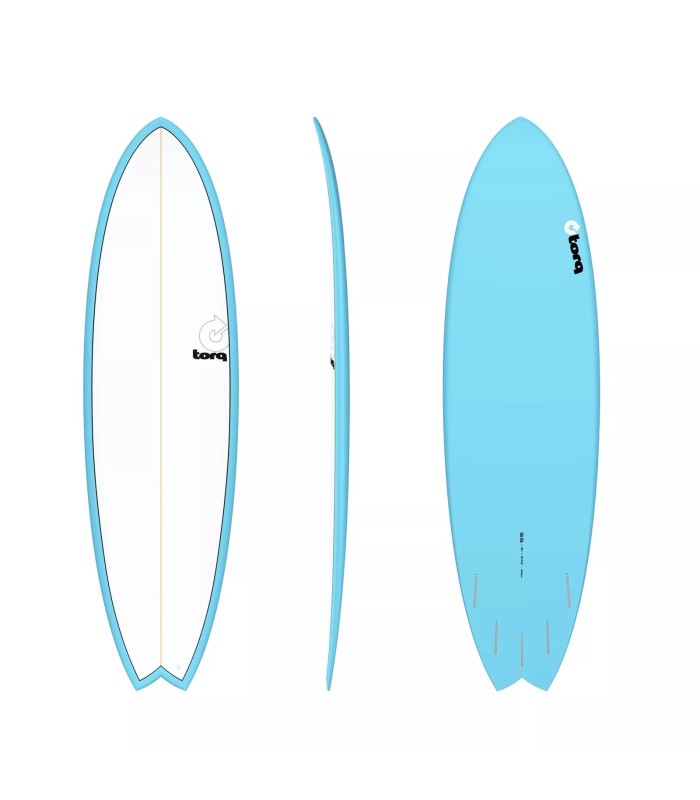 Tabla de surf - torq fish tet  6.3 pinline rail blue