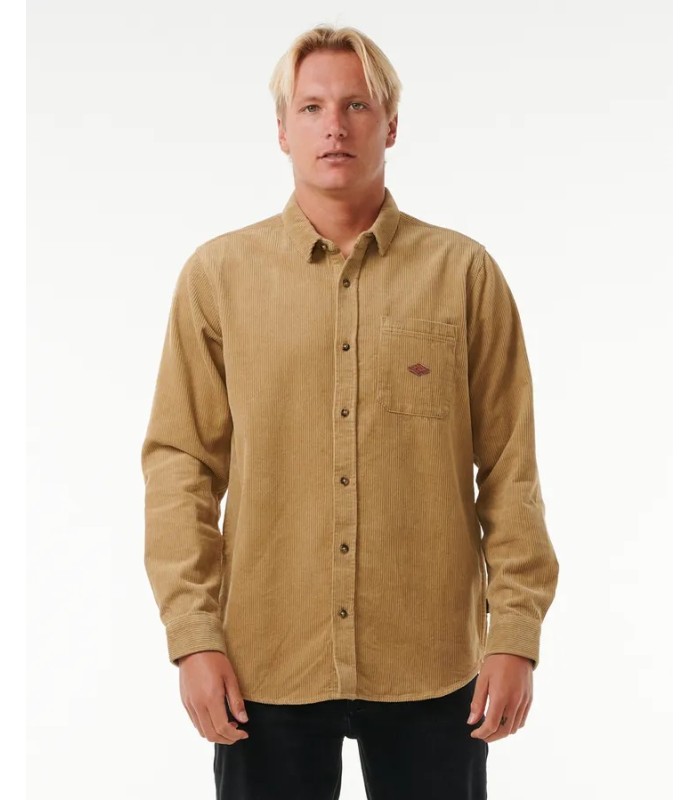 Camisa pana - rip curl classic surf cord dark khaki