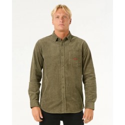 Camisa pana rip curl classic surf cord oliva