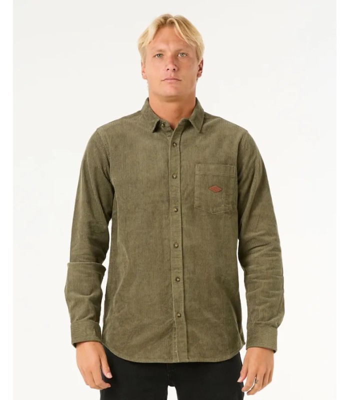 Camisa pana - rip curl classic surf cord oliva