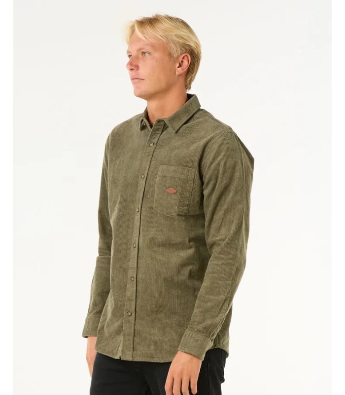 Camisa pana - rip curl classic surf cord oliva