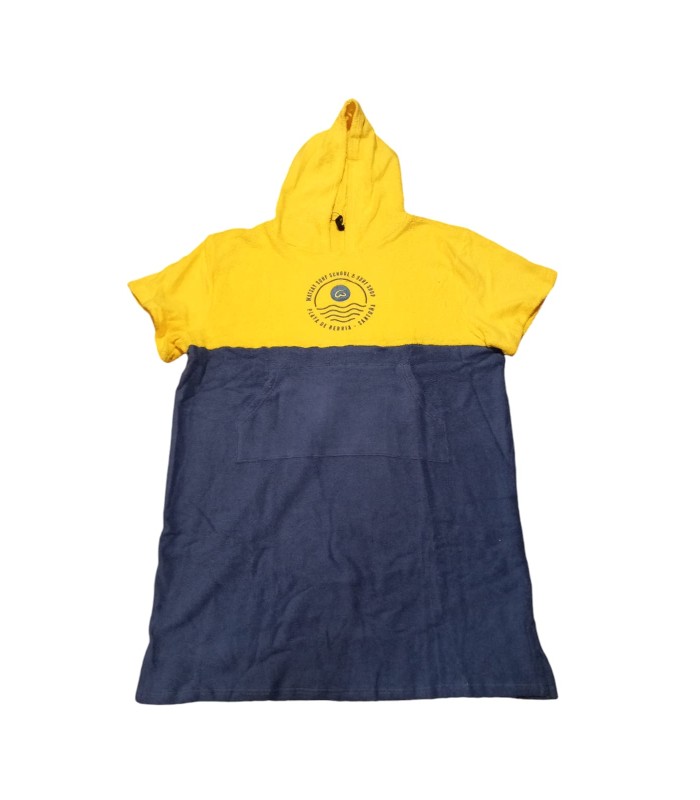 Poncho - Watsay bicolor adulto navy/yellow