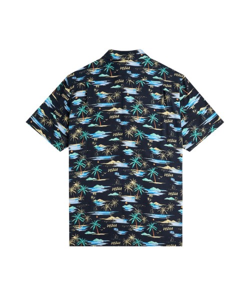 Camisa Vissla Camisa Island Woven Ss blk